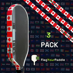 Canada Flag Pickleball Edge Guard Tape — 3 Pack