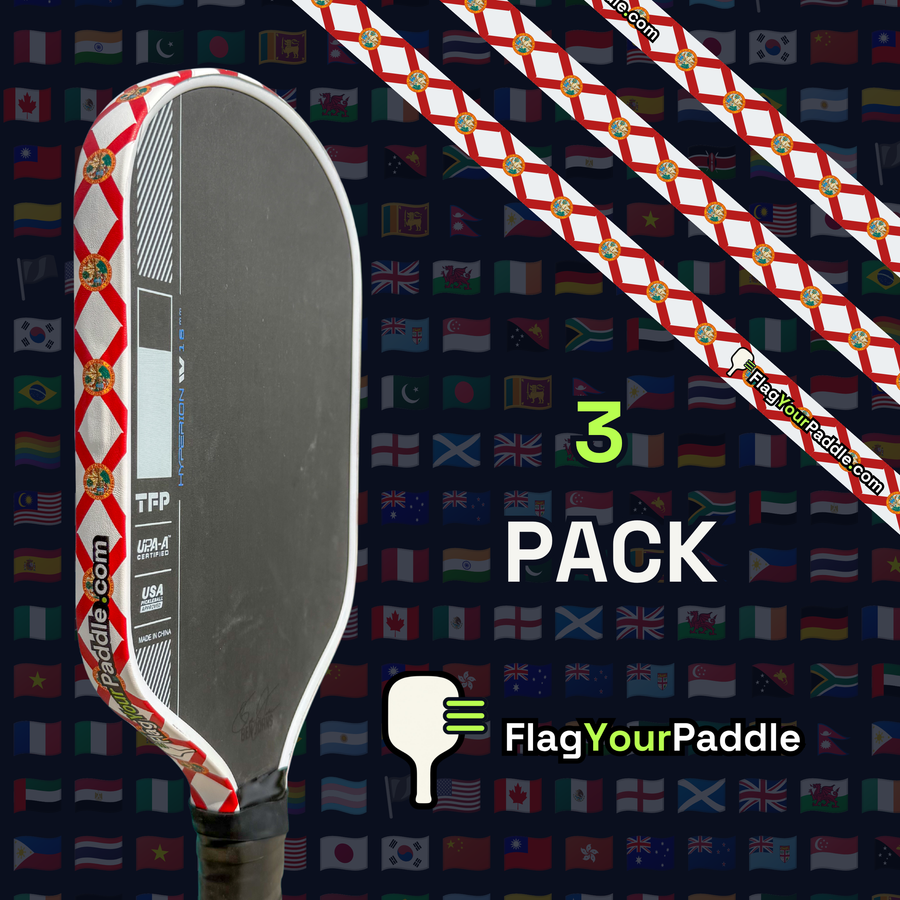 Florida Flag Pickleball Edge Guard Tape — 3 Pack