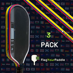 Colombia Flag Pickleball Edge Guard Tape — 3 Pack